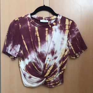 tie dye crop top